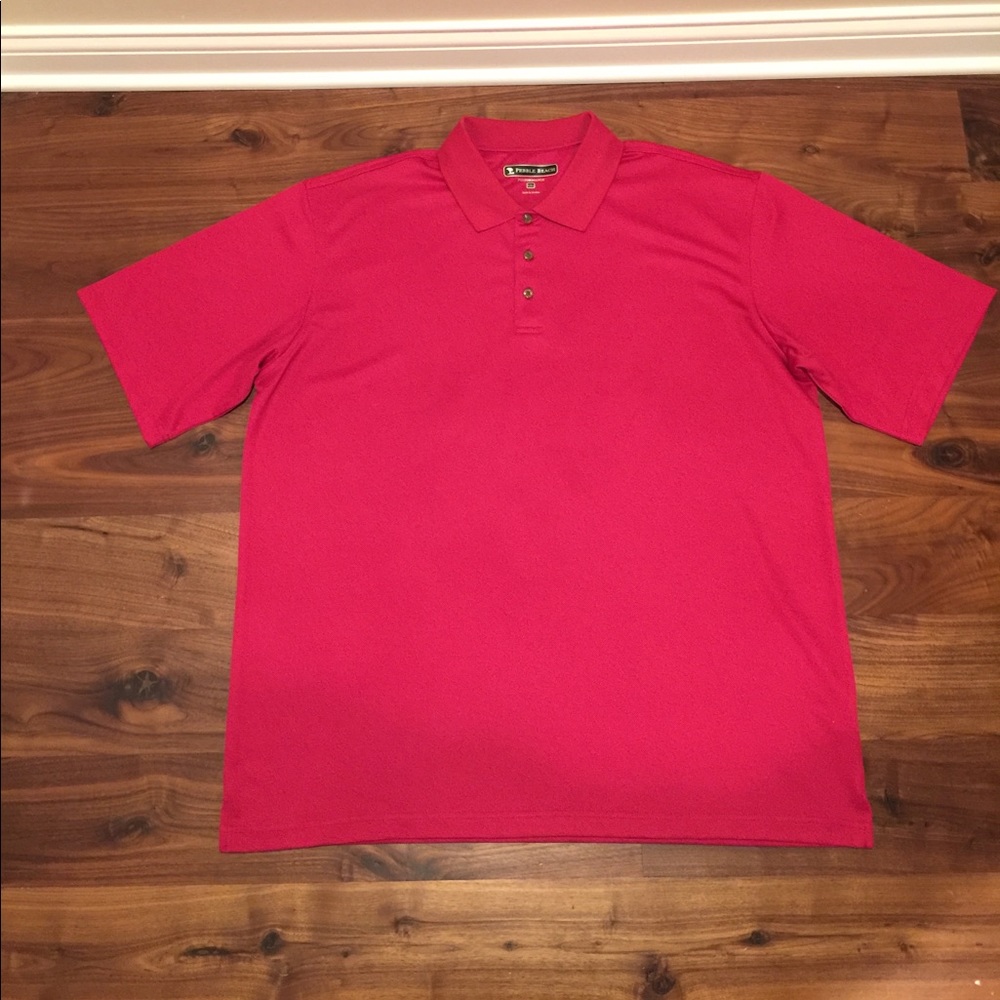NWOT Pebble Beach Performance Men’s XL Golf Polo.